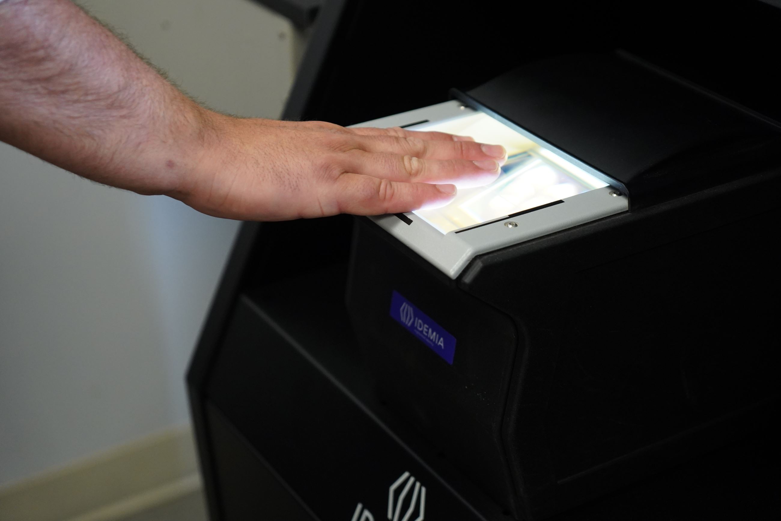 Clayton Police Department's Fingerprinting Service, Which Includes a Scanner