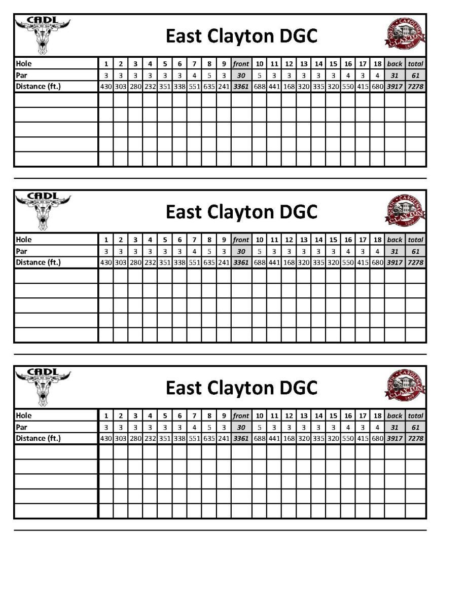 East Clayton Scorecard