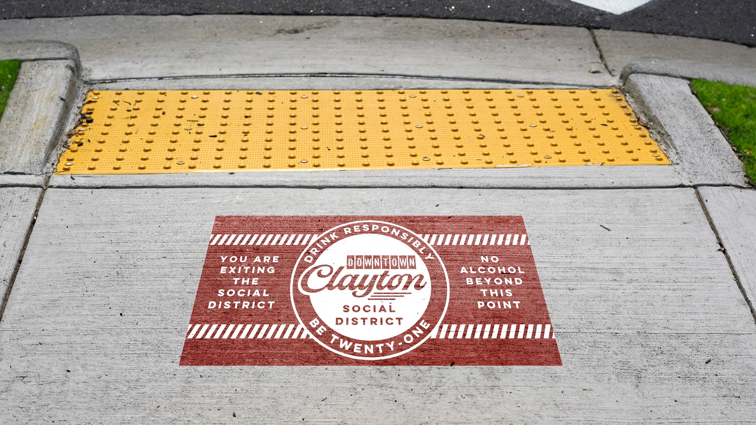 Social District Exit sign